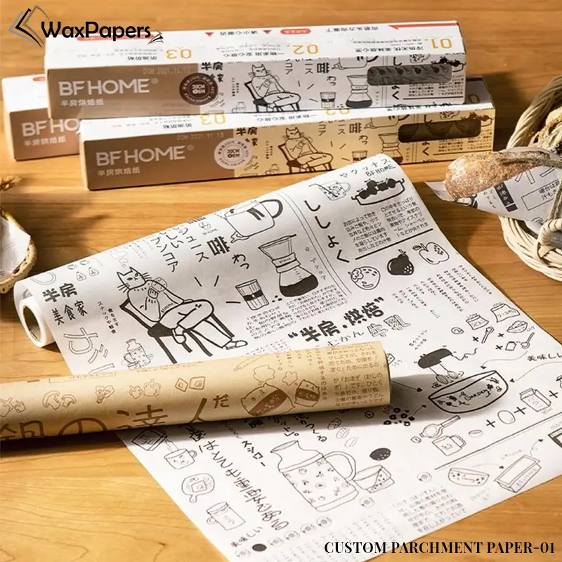 Custom parchment paper with logo