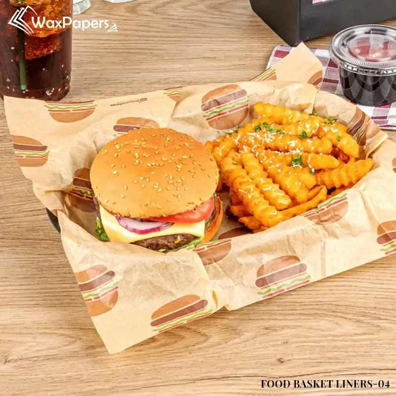 Custom food basket liners wholesale